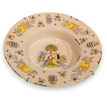 Plat en faïence espagnole de Talavera