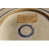 Plat en porcelaine bleu blanc bordure fleurs