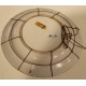 Plat rond décor au paon en faïence de Delft