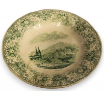 Assiette "Lucerne" en faïence de Nyon
