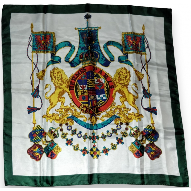 Hermès ‘Crête de Lions’ silk square