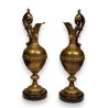 Pair of Napoleon III-style bronze ewers
