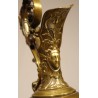 Pair of Napoleon III-style bronze ewers