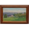 Tableau \"Campagne Jurasienne\" signé MAIRE 1915