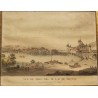 Gravure "Vue de Nidau" par ABERLI