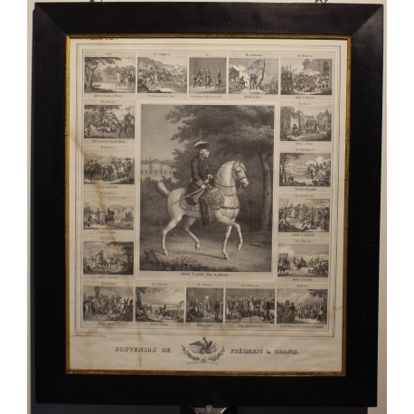 Engraving ‘Memories of Frederick the Great’ by KRAMP