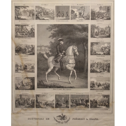 Engraving ‘Memories of Frederick the Great’ by KRAMP