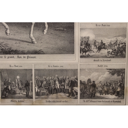 Engraving ‘Memories of Frederick the Great’ by KRAMP