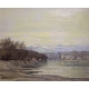 Tableau "L'Arve, Genève", signé SALZMANN.