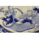 Grand plat en porcelaine bleu-blanc