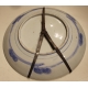 Grand plat en porcelaine bleu-blanc