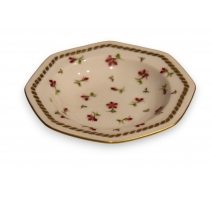 Plat octogonal en porcelaine de Nyon par RH