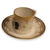 Tasse et sous-tasse en porcelaine de Nyon