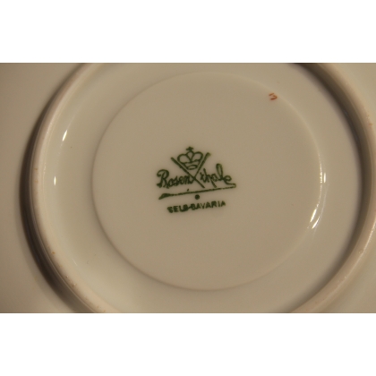 Paire de tasses et sous-tasses dorées de Rosenthal