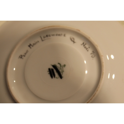 Sous-tasse en porcelaine de Nyon
