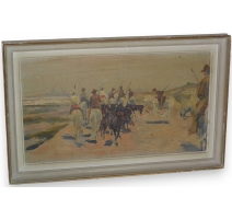 Tableau "Chevaux camarguais".