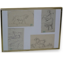 Set of drawings "horses"