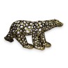 Openwork gilded bronze polar bear