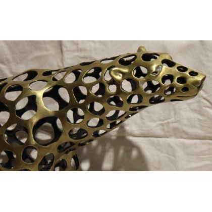 Openwork gilded bronze polar bear