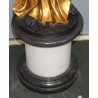 Rebecca in gilded and blackened bronze, on a marble plinth
