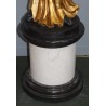 Rebecca in gilded and blackened bronze, on a marble plinth