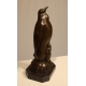 Pingouin et son petit en bronze, socle en marbre