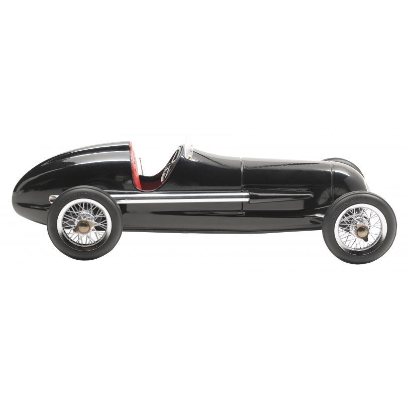 Voiture miniature "Silberpfeil" en alu noir