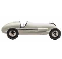 Voiture miniature "Indianapolis" en alu blanc
