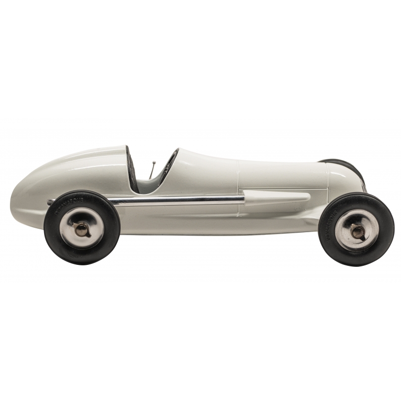 Voiture miniature "Indianapolis" en alu blanc