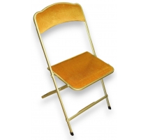 Chaise pliable CHAISOR velours jaune