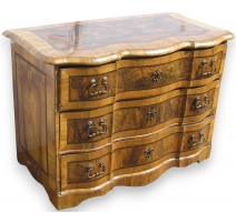 Baroque marquetry commode with