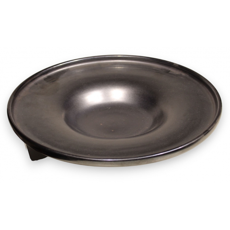 Large anthracite-coloured Poterie du Léman dish