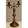 A pair of Louis XV two-candle candlesticks
