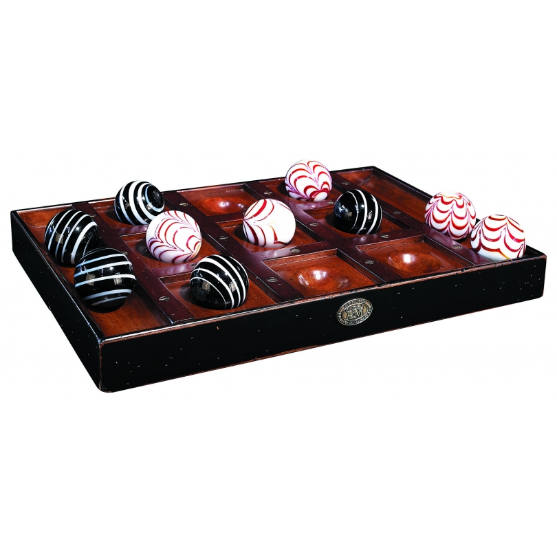 Venetian Tic-Tac-Toe set made of glass and wood
