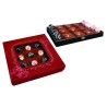 Venetian Tic-Tac-Toe set made of glass and wood