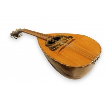Mandoline avec marqueterie de fleurs