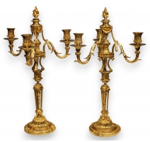 Pair of French Louis XVI candelabra