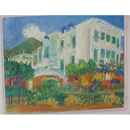 Paintings | Painting entitled ‘Nervi in Italy’ by BONNY Moinat SA  – Antiques and home décor