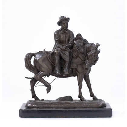 Bronze \"L\'agriculteur\" signé TH GECHTER