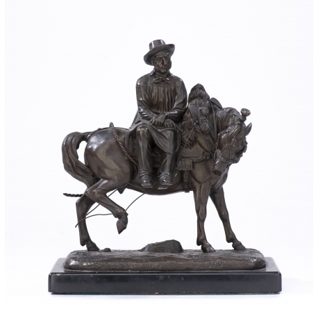 Bronze sculpture ‘The Farmer’, signed TH GECHTER