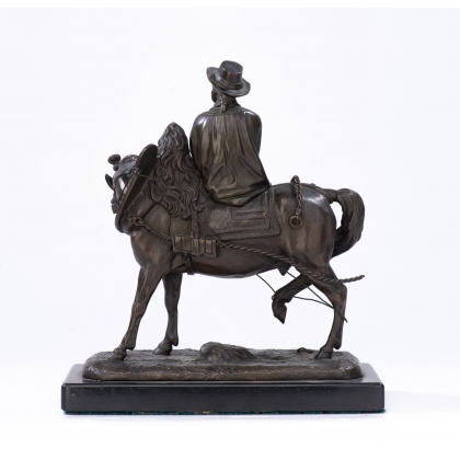 Bronze sculpture ‘The Farmer’, signed TH GECHTER