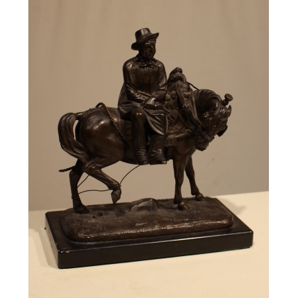 Bronze sculpture ‘The Farmer’, signed TH GECHTER