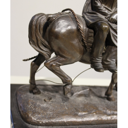 Bronze sculpture ‘The Farmer’, signed TH GECHTER