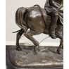 Bronze sculpture ‘The Farmer’, signed TH GECHTER