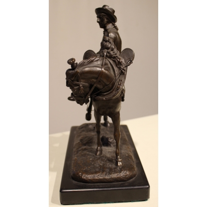 Bronze sculpture ‘The Farmer’, signed TH GECHTER