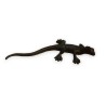 Bronze lizard with a green patina