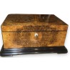 Rectangular box made from elm burl
