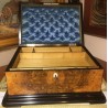 Rectangular box made from elm burl