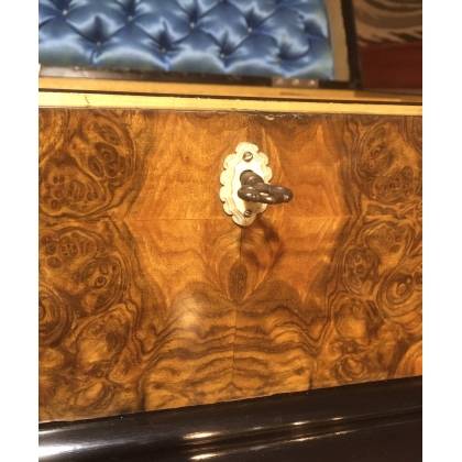 Rectangular box made from elm burl