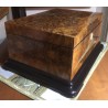 Rectangular box made from elm burl